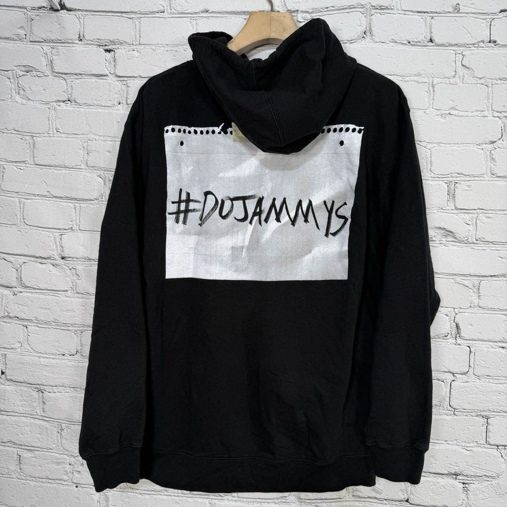 Doja Cat Hoodie L Black Tour‎ Merch Double Sided Sweatshirt #DOJAMMYS Streetwear
